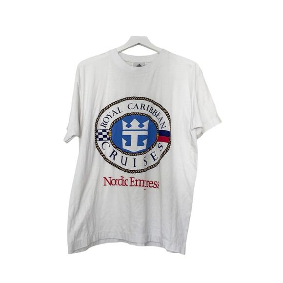 Vintage Royal Caribbean Cruised Nordic Empress Ship Vintage T-Shirt Tee Large - Picture 1 of 6